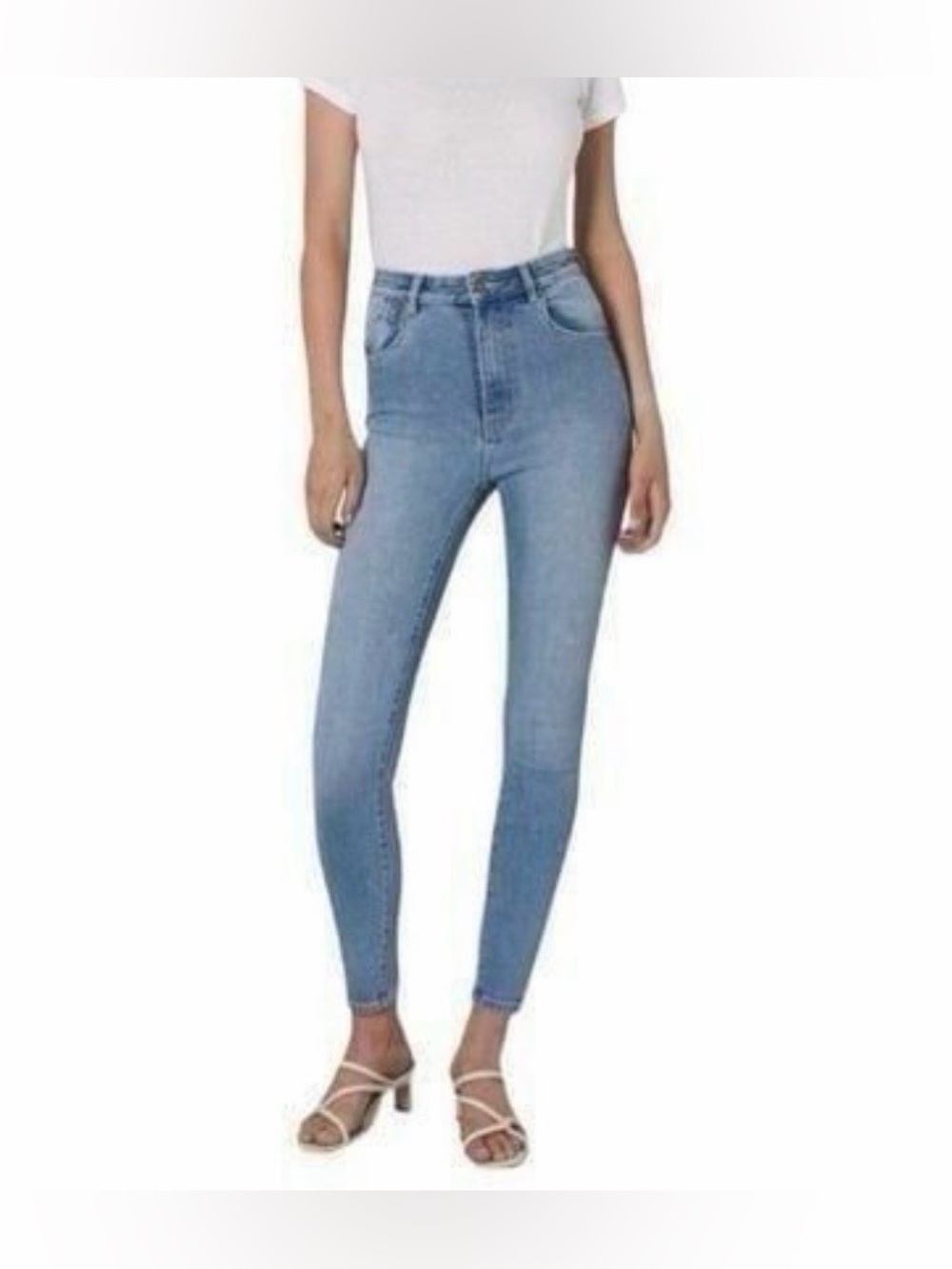 ROLLA’S Eastcoast Ankle High Rise Skinny Jeans in Phoenix Blue Sz26 Clean Girl